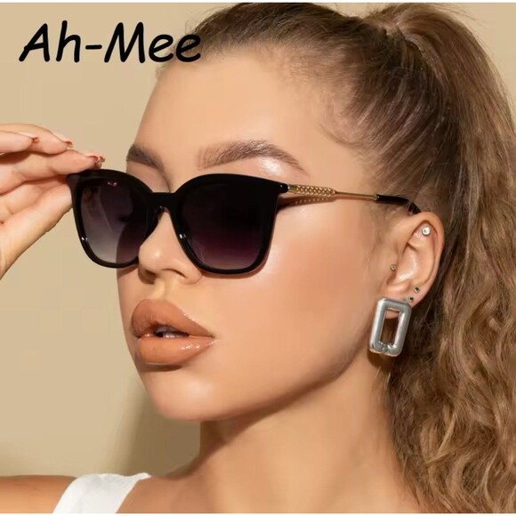 Classic Square Sunglasses Women Men Vintage Brand Sun Glasses Alloy Frame Retro - Picture 1 of 6